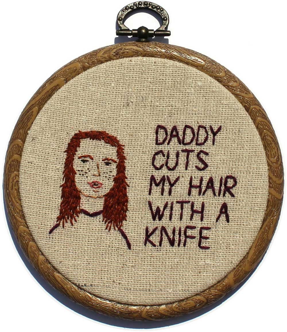 Cousin Beth Haircut Hand Embroidery