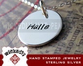 Hand Stamped Necklace  - Hand Stamped Jewelry - Personalized Necklace - Mother Necklace - ASHTON charm necklace jewelry