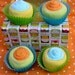 4 pack of Baby Cupcakes: Unisex Baby Gift- Neutral Colors