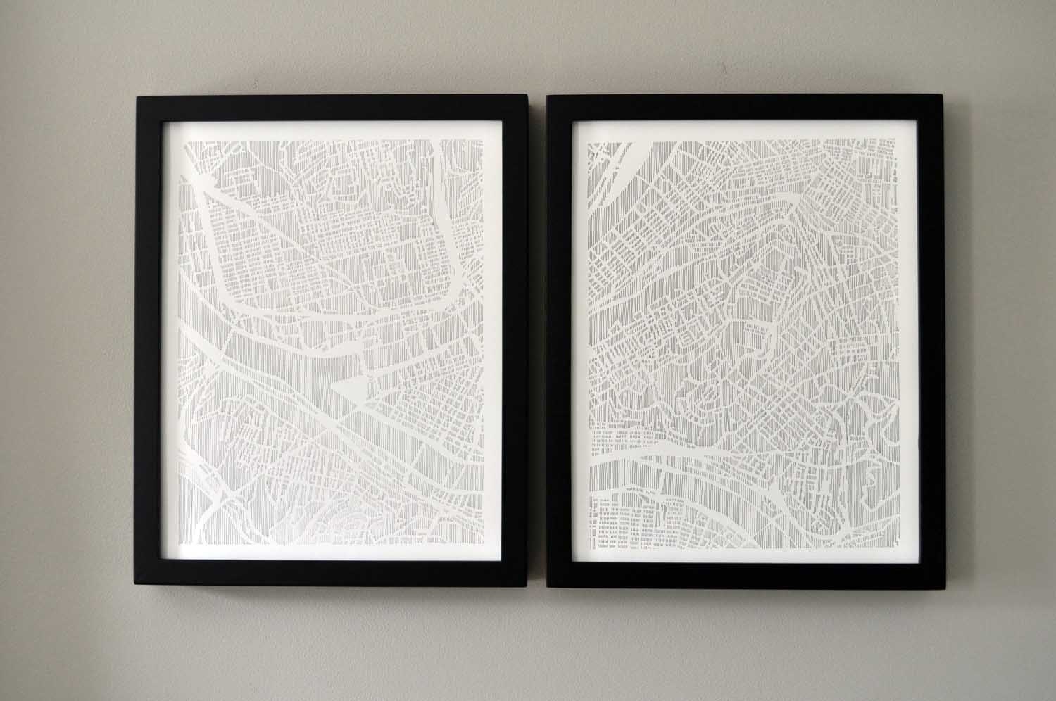 pittsburgh DIPTYCH PRINT