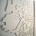 personalized mapcut, SET of 4