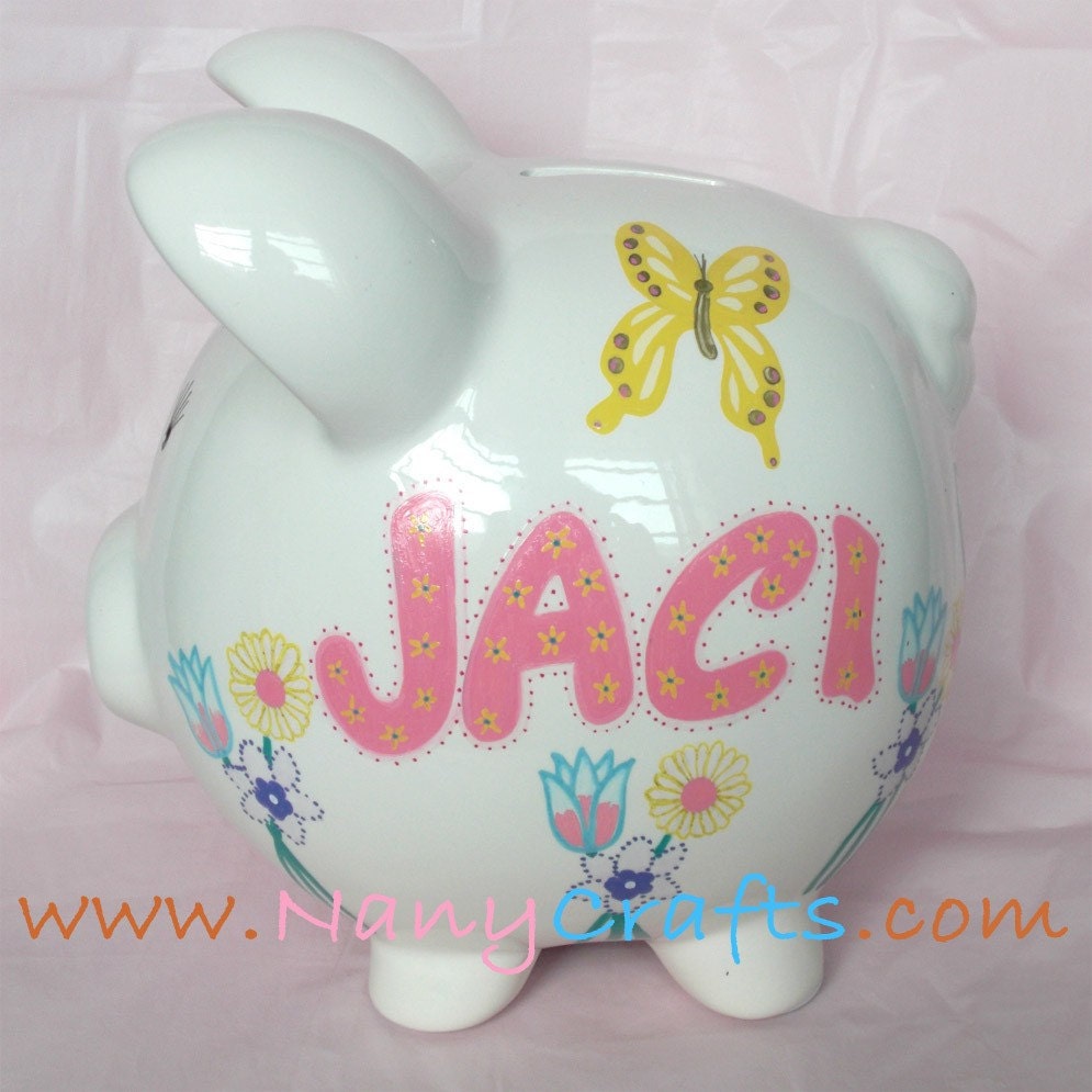 Butterflies Piggy Bank