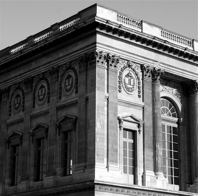 Paris Photograph - The Shadow of the Louvre- 8x8 Print - Paris Photography- Paris Photo