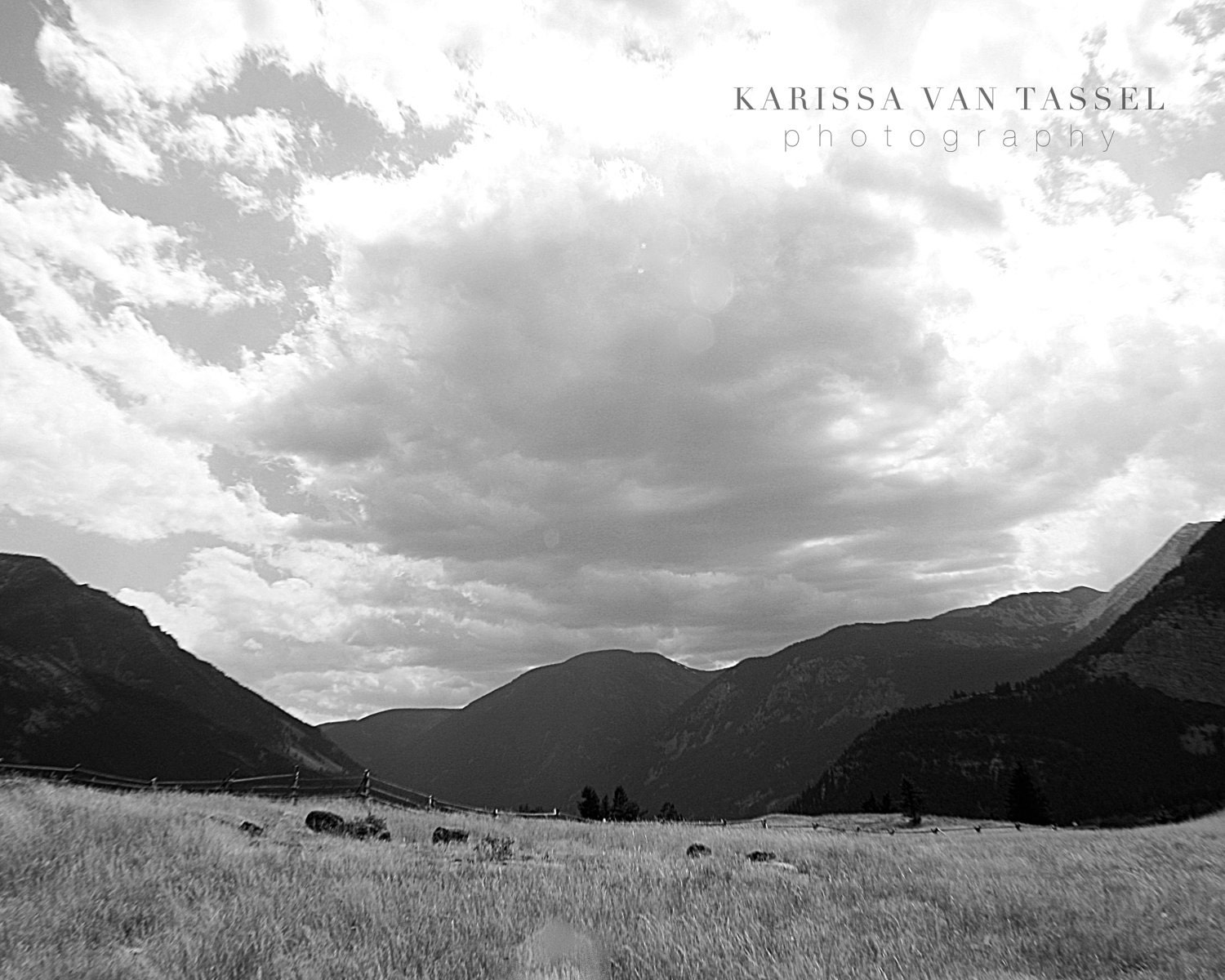Western Art -  The Valley - 8x10 Photograph - Montana Photography - Mountain Photography