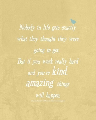 Inspiring positive quote digital art print room decor Conan Obrien saying, lime green wall art