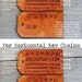 Custom Leather Key Chain. Hand Stamped to Your Specifications. Large/Tag Sized.