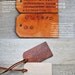 2 Custom Leather Luggage Tags - Vertical - Gift for Him or Her