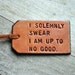 Single Custom Leather Luggage Tag. Stamped with Your Name, Quote, Verse. Perfect gift for wedding, honeymoon, thank you, congrats, traveler