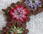 Desert Rose - Vintage Brass Flower Necklace