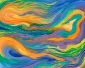 Friday Afternoon, Limited Edition Fine Art Giclee Print, 4x6 image in 8x10 mat