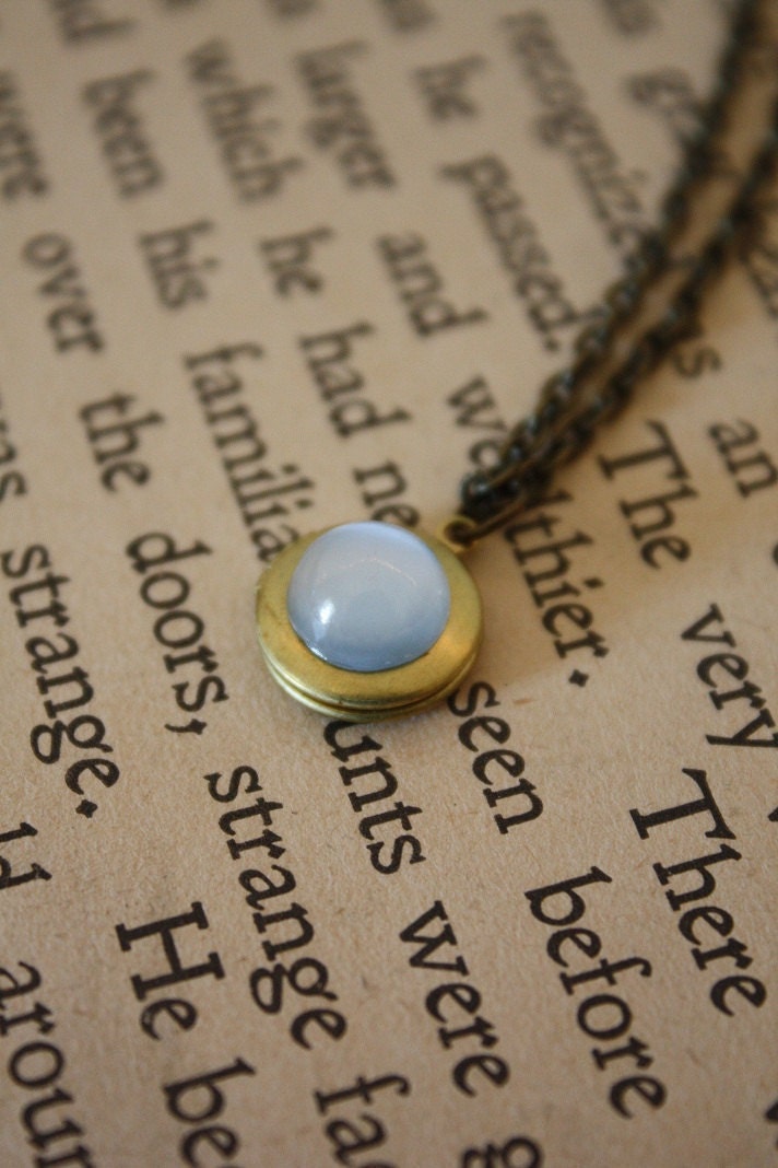 Blue Moonstone Locket