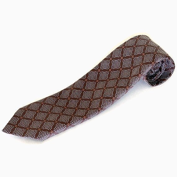 Brown Vintage Towncraft Necktie - free shipping