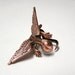 Steampunk Dragon Ring, dragon body wrap around finger (copper)
