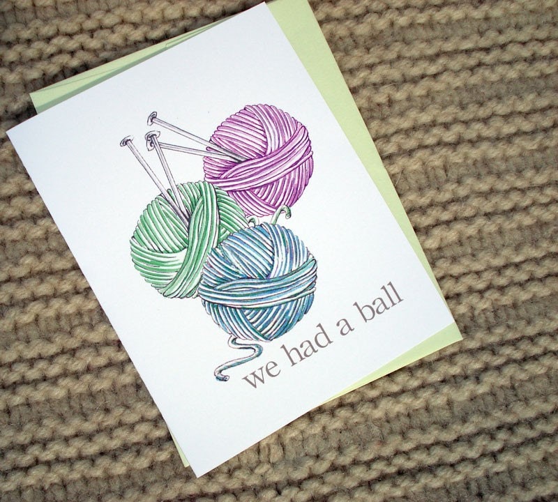 Thank you We had a ball Note Card