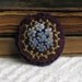 Plum Pretty Hand Embroidered Floral Brooch / Pin