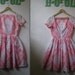 SALE Vintage 1950's L'AIGLON Sheer Spring Roses Dress
