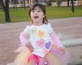 Conversation Hearts Tutu, Preschool Size