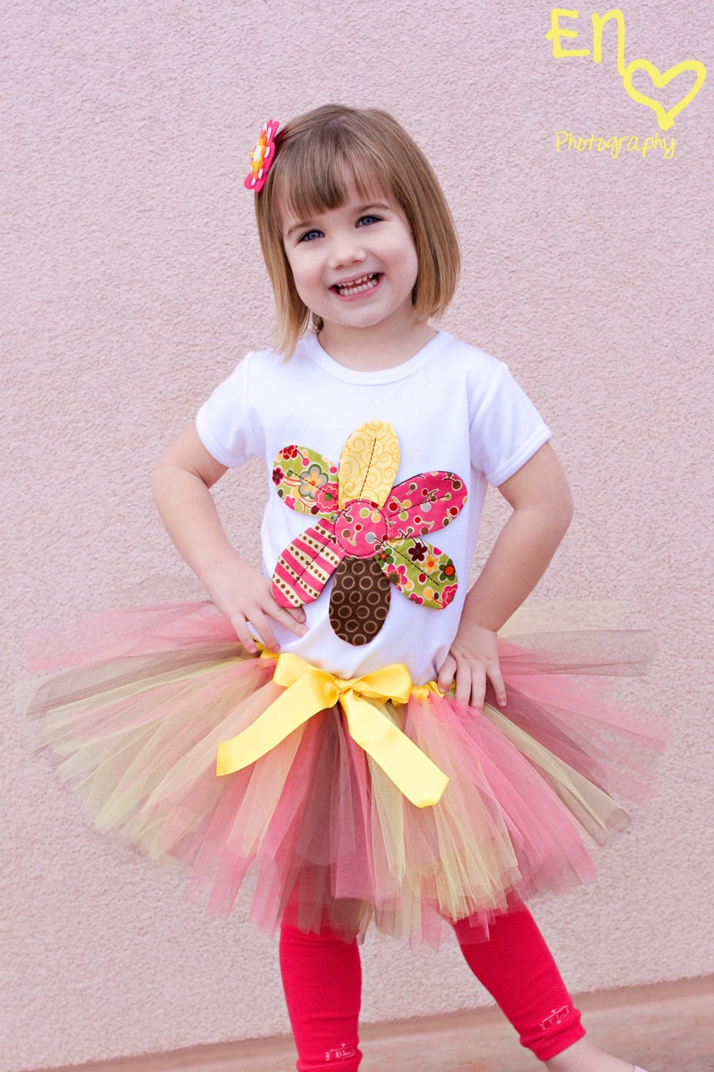 Country Pink Lemonade Tutu, Preschool Size 2/4
