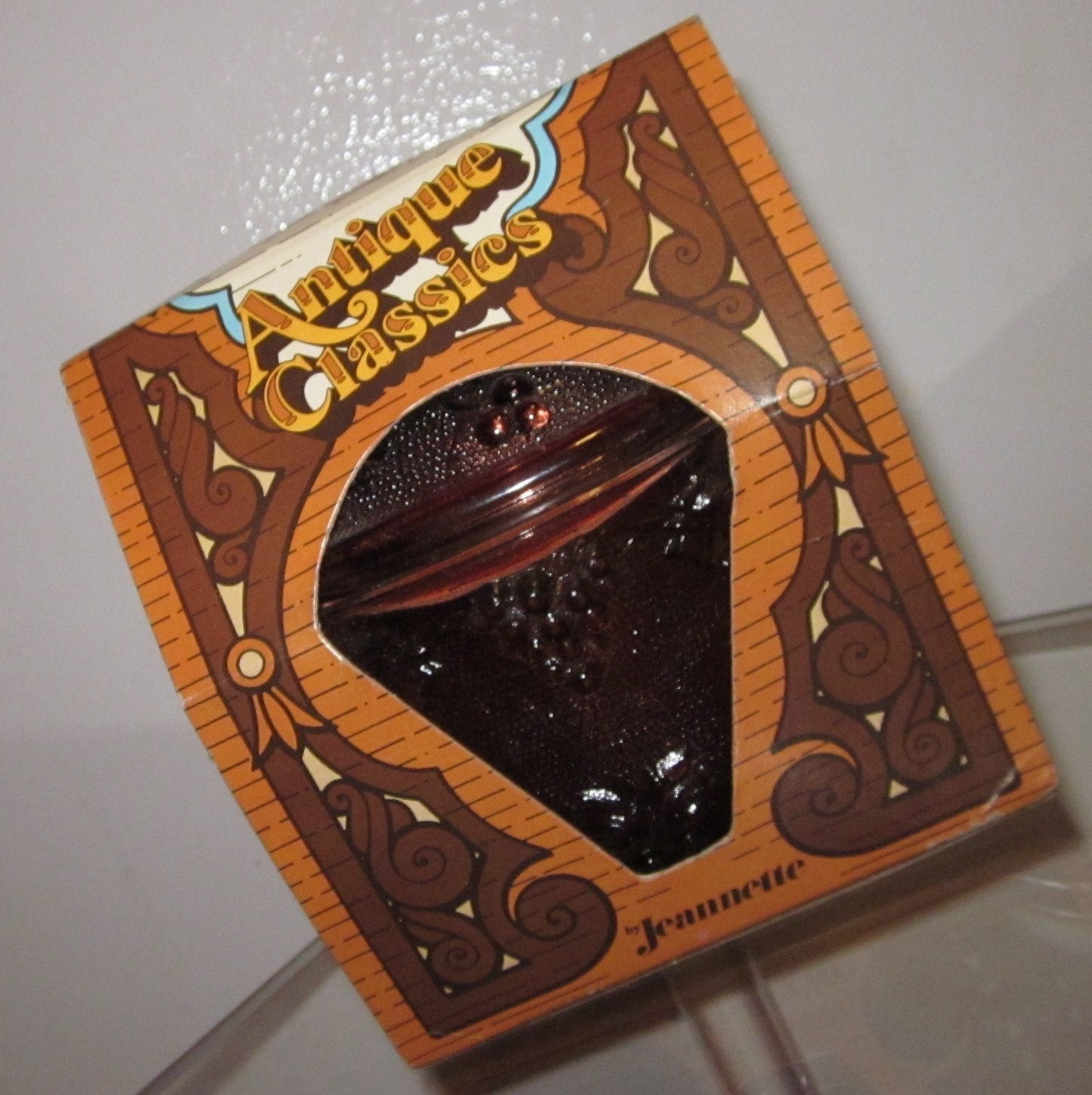 Vintage 1970's Jeannette Glass Antique Classics Candy Dish - NEW in Box