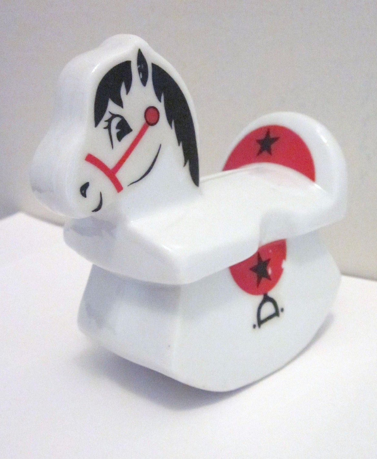 Adorable Vintage ROCKING HORSE Piggy Bank by HappilyEraAfter