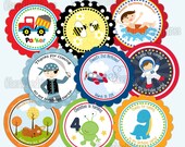 Printable DIY..Cupcake Toppers, Favor Tags To Match Any Design in My Shop