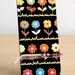 Back to school Business card holder iphone stand desk accessories desk organizer cell holder colorful flower design black office home decor