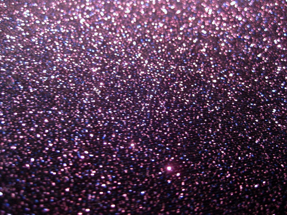Black Velvet with Purple Sparkle Stretch Velvet Fabric, 14" x 14"