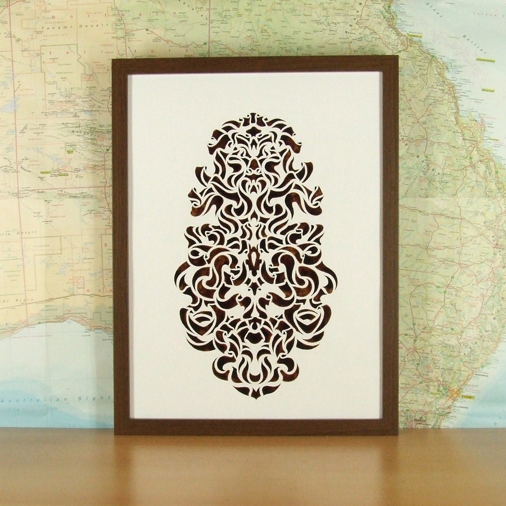 Figurine, ink drawing