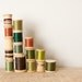Vintage Wooden Sewing Spools-Earthy Mix