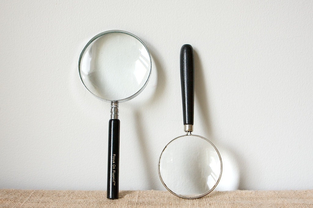 Magnifying Glasses-Mid Century Pair