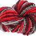 Hand Spun Corespun Yarn Shetland Tops and Red Merino 96yards