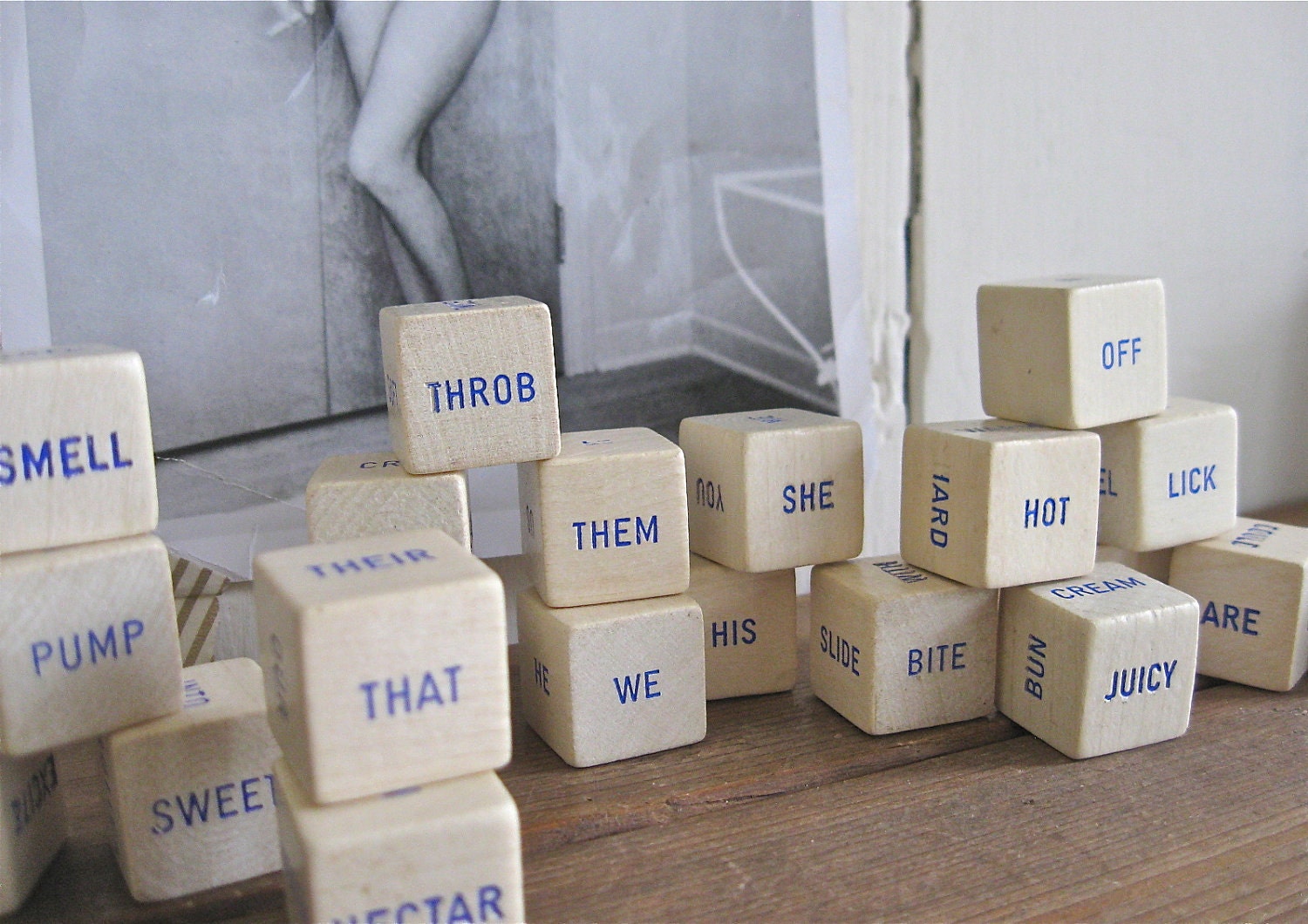 21 vintage word dice