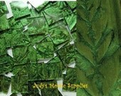 Van Gogh Spring Green Glass Tiles Tesserae Mosaic Squares - 25 3/4 Inch Tiles