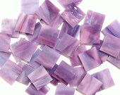 Indigo Pink Glass Tiles Tesserae Mosaic Squares - 50 1/2 Inch Tiles (or 75 3/8 Inch)