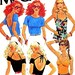 70s Vintage Sewing Pattern McCalls 6623 Set of Sexy Scoop Back Summer Tops--Bust 34--Cami, Halter, Off Shoulder, Backless T