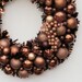 Sparkling Ornament Wreath in Chocolate by Silk N Lights Designs