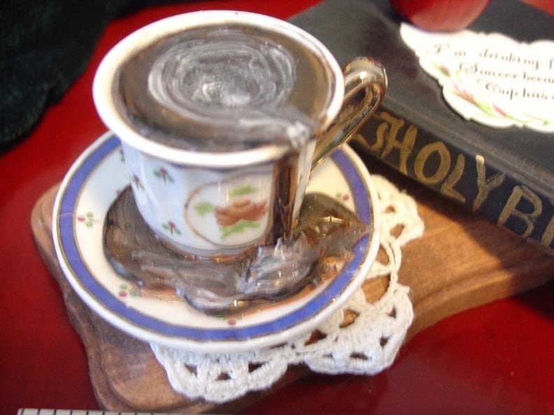 Drinking from my Saucer Christian Display by