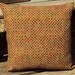Earthtone colors Textured pillow cover tones are colorful with checked look multi colored 16" x 16" pillow COVER Gold, green, browns