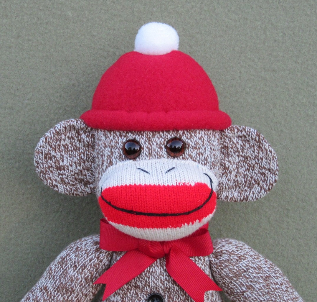 Classic Red Heel Sock Monkey