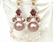 Bliss - Swarovski Crystal and Pearl Earrings