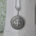 THE ETERNAL KNOT Celtic knot locket necklace in antique silver