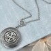 THE ETERNAL KNOT Celtic knot locket necklace in antique silver