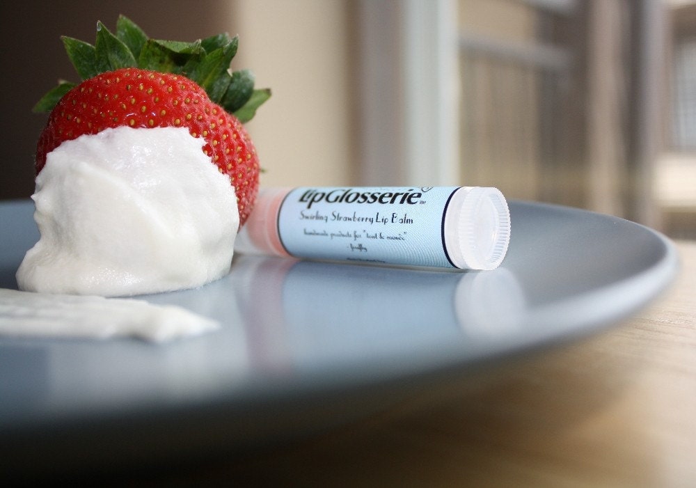 Strawberry Swirl - Vegan Lip Balm - Handmade