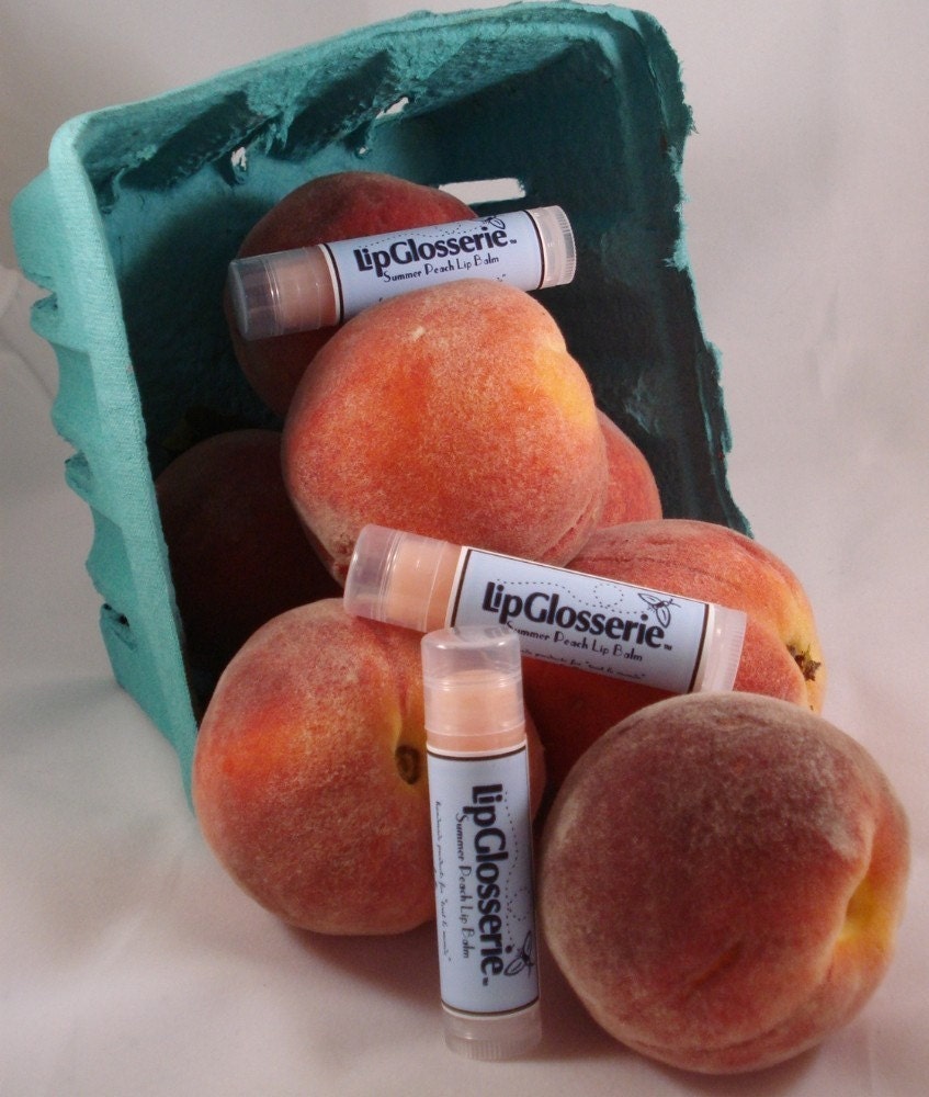 Peach Lip Balm - Vegan - Handmade