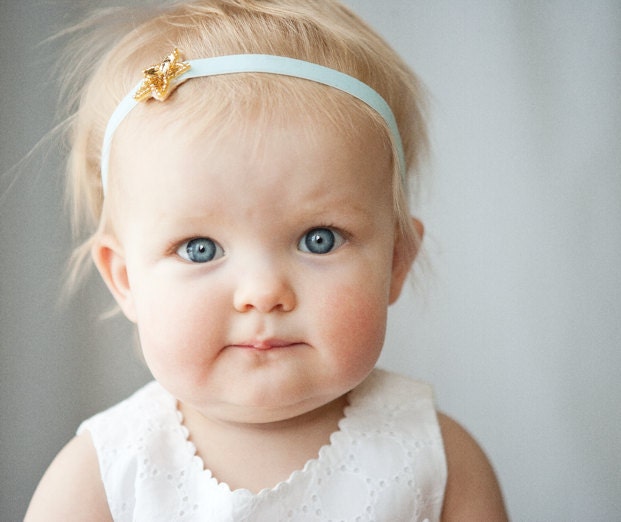Sky velvet baby star headband