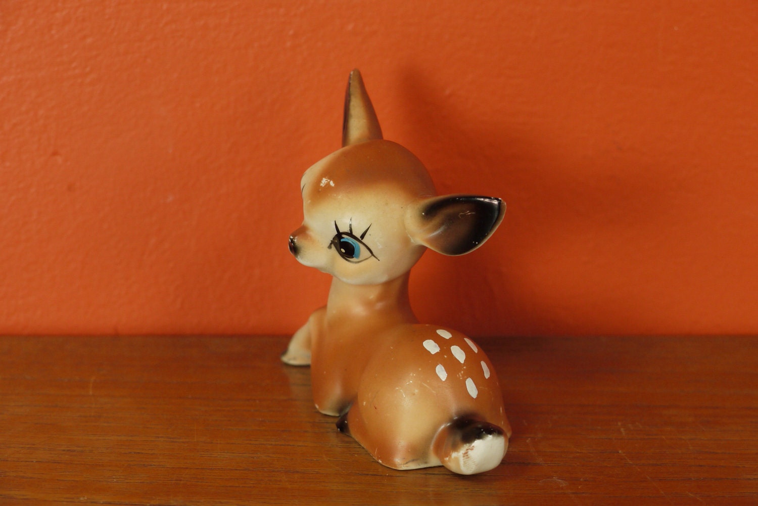 Vintage Big Eye Deer Figurine Japan 1950s