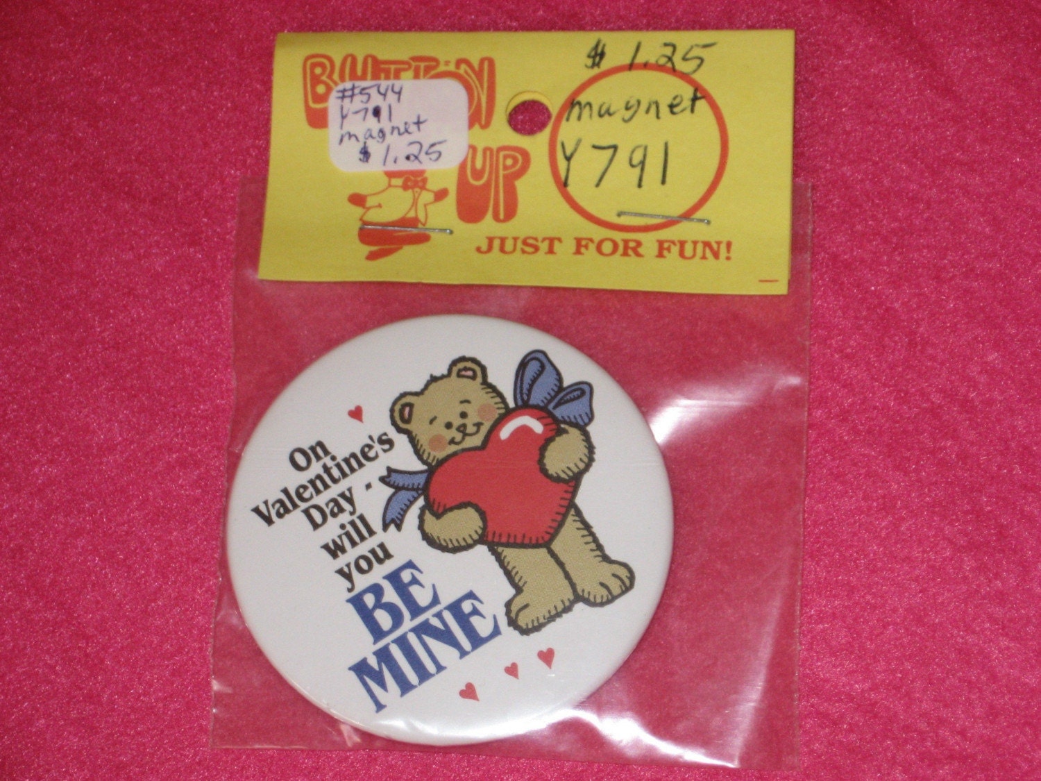 Will You be Mine Bear Valentine Magnet