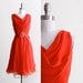 Sleeveless Red 60s Cocktail Dress