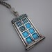 THE DOCTOR. Police Call Box Necklace.