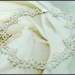 White and Silver Lace Necklace